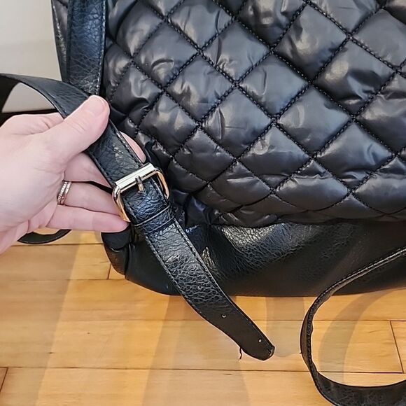 Kenneth Cole REACTION Women's Quilted Backpack Black - Picture 5 of 9